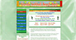Desktop Screenshot of floridasoftballbeachbash.com
